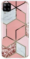 Samsung PT5903396086175 Samsung galaxy a42 5g telefontok - cosmo marble d2 - pink mintás műanyag kép