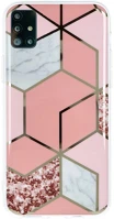 Samsung PT5903396086359 Samsung galaxy m51 telefontok - cosmo marble d2 - pink mintás műanyag kép