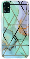 Samsung PT5903396086366 Samsung galaxy m51 telefontok - cosmo marble d3 - színes mintás műanyag kép