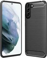 Samsung PT5903396090776 Samsung galaxy s21 telefontok - forcell carbon fekete szilikon tok kép