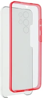 Samsung PT5903396092626 Samsung galaxy s21 ultra telefontok - átlátszó pink keretes szilikon kép