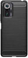 Xiaomi PT5903396107368-2 Xiaomi redmi note 10s telefontok - carbon fiber fekete szilikon tok kép