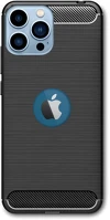 Forcell PT5903396120275-K Iphone 13 pro telefontok - forcell carbon fekete szilikon hátlap tok (apple kép