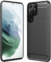 Samsung PT5903396134852 Samsung galaxy s22 ultra telefontok - forcell carbon fekete szilikon tok kép
