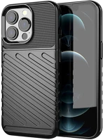 Max PT5903396163937 Iphone 14 pro max telefontok - thunder fekete ütésálló szilikon hátlap kép