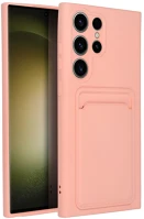 Samsung PT5903396187490 Samsung galaxy s23 ultra telefontok - forcell card - pink kártyatartós kép