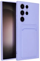 Samsung PT5903396187544 Samsung galaxy s23 ultra telefontok - forcell card - lila kártyatartós kép