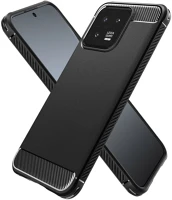 Xiaomi PT5903396200878 Xiaomi 13 telefontok - carbon fiber fekete szilikon hátlap tok kép