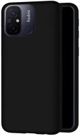 Xiaomi PT5903396201608 Xiaomi redmi 12c telefontok - fekete szilikon tok kép