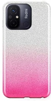 Xiaomi PT5903396203206 Xiaomi redmi 12c telefontok - ezüst / pink shiny tok kép