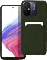 Forcell PT5903396203268 Xiaomi redmi 12c telefontok - forcell card - zöld kártyatartós szilikon kép