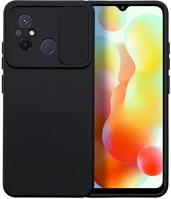 Xiaomi PT5903396207327 Xiaomi redmi 12c telefontok - slider csúsztatható kameravédős fekete kép