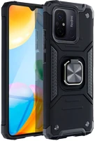 Xiaomi PT5903396211409 Xiaomi redmi 12c telefontok - nitro ring armor - fekete gyűrűs kép