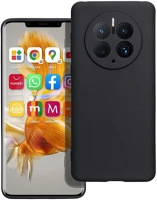 Huawei PT5903396218606 Huawei mate 50 pro telefontok - fekete szilikon tok kép