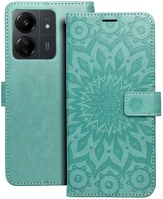 Xiaomi PT5903396256370-2 Telefontok xiaomi poco c65 - mezzo mandala mintás zöld mágneses szilikon kép