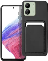 Forcell PT5903396262852-2 Xiaomi poco c65 telefontok - forcell card - fekete kártyatartós szilikon kép