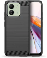 Xiaomi PT5903396263156 Xiaomi redmi 13c telefontok - carbon fiber fekete szilikon tok kép