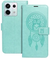 Xiaomi PT5903396278686-2 Telefontok xiaomi poco x6 5g - mezzo bagoly mintás zöld mágneses szilikon kép