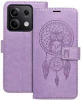 Xiaomi PT5903396278730 Xiaomi redmi note 13 5g telefontok - mezzo bagoly mintás lila mágneses kép