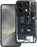 Xiaomi PT5903396282614-2 Xiaomi poco x6 5g telefontok - tech design1 - mintás műanyag hátlap tok kép