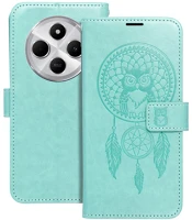 Xiaomi PT5903396347689 Xiaomi redmi 14c telefontok - mezzo bagoly mintás zöld mágneses szilikon kép