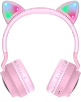 Hoco PT6931474718464 Hoco w27 - vezeték nélküli fejhallgató - pink headset kép