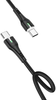 Hoco PT6931474725592 Adatkábel: hoco x45 - type-c (usb-c) / type-c (usb-c) fekete szövet kép