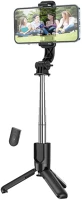 Hoco PT6931474762450 Hoco k17 selfie bot - fekete, bluetooth távirányítós, tripoddá kép