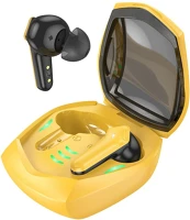 Hoco PT6931474785053 Headset: hoco tws ew28 - sárga bluetooth headset, töltő tokkal kép
