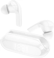 Hoco PT6931474794604 Hoco enc ew39 headset - fehér bluetooth headset, töltő tokkal kép