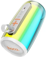 Hoco PT6931474795144 Hoco hc18 bluetooth hangszóró - fehér led-es, bluetooth / fm hangszóró kép