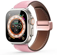 Dux ducis PT6934913022542 Apple watch 38 / 40 / 41 mm okosóra szíj - dux ducis ya - pink bőr szíj kép
