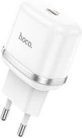 Hoco PT6942007600712 Hoco n24 telefon töltő - type-c fehér hálózati töltőfej, 20w kép