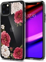 Spigen PT8809671010132 Telefontok iphone 11 pro max - spigen ciel átlátszó rózsa mintás hátlap kép