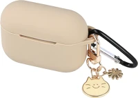 Pro TF5900495062246 Airpods pro 2 tartó - barna szilikon karabinerrel, medállal kép