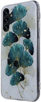 Samsung TF5900495076687-2 Samsung galaxy a14 4g / lte (a145) telefontok - gold glam levelek - mintás kép