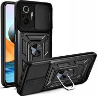 Xiaomi TF5900495080783 Xiaomi redmi note 10 telefontok - camshield - fekete szilikon tok kép
