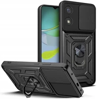Motorola TF5900495092724 Telefontok motorola moto e13 - camshield - fekete szilikon tok, kitámasztó kép