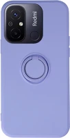 Forcell TF5900495171108 Xiaomi redmi 12c telefontok - forcell silicone ring lila tok kitámasztóval kép