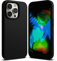 Pro TF5900495268716 Iphone 15 pro telefontok - fekete szilikon tok kép