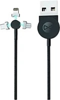 Forever TF5900495777553 Forever kábel - usb / lightning / type-c (usb-c) / microusb kábel kép
