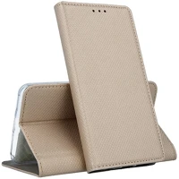 Samsung TF5900495848437 Samsung galaxy a21s telefontok - arany mágneses szilikon keretes könyvtok kép