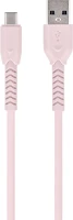 Maxlife TF5900495875204 Adatkábel: maxlife mxuc-04 - usb / type-c (usb-c) pink adatkábel 1m, 3a kép