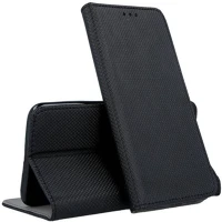 Samsung TF5900495877307 Samsung galaxy a12 telefontok - fekete mágneses szilikon keretes könyvtok kép