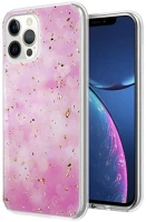 Pro TF5900495944504 Iphone 13 pro telefontok - gold glam pink - mintás műanyag hátlap tok kép