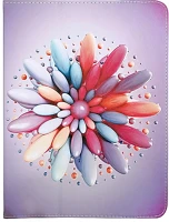 Univerzális TF5900495948137 Univerzális tablettok 9-10 colos cukorka virág tablet tok: huawei, lenovo kép