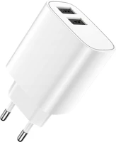 Forever TF5900495953735 Forever hálózati töltő - 2xusb porttal, hálózati töltő, fehér , 2,4a kép