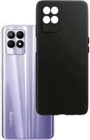 Realme TF5900495954282 Realme 8i telefontok - fekete szilikon tok kép