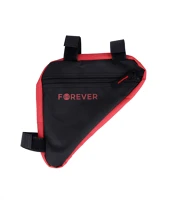 Forever TF5900495963550 cseppálló biciklivázra szerelhető, fekete/piros telefon tartó táska kép