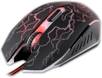 Rebeltec TF5902539600285 Rebeltec diablo egér - szövet vezetékes, optikai fekete gamer egér kép